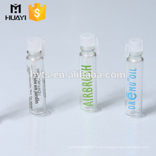 1 ml 2 ml botella de perfume pequeño tubo de vidrio